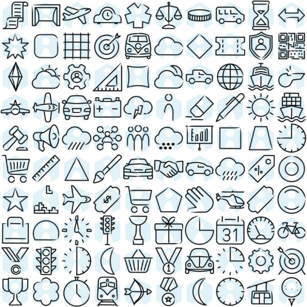 Vektor Icons – Contour Set [Digital] – Bild 6