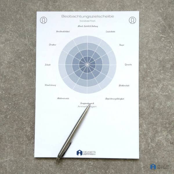 Beobachtungszielscheibe – Block A4 – Bild 2